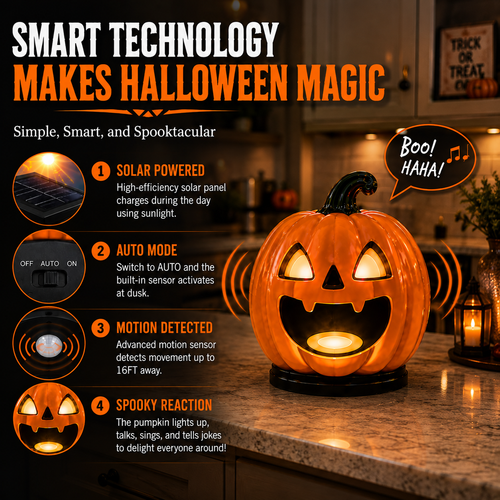 Chatter Lantern Animated Pumpkin Latern