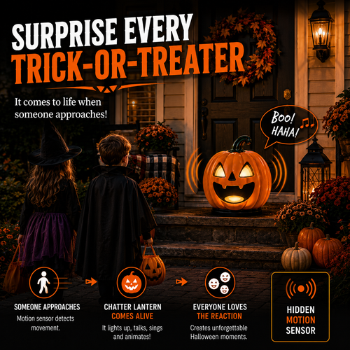 Chatter Lantern Animated Pumpkin Latern