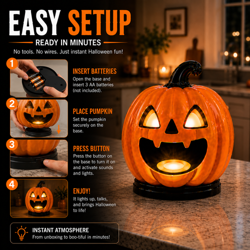 Chatter Lantern Animated Pumpkin Latern